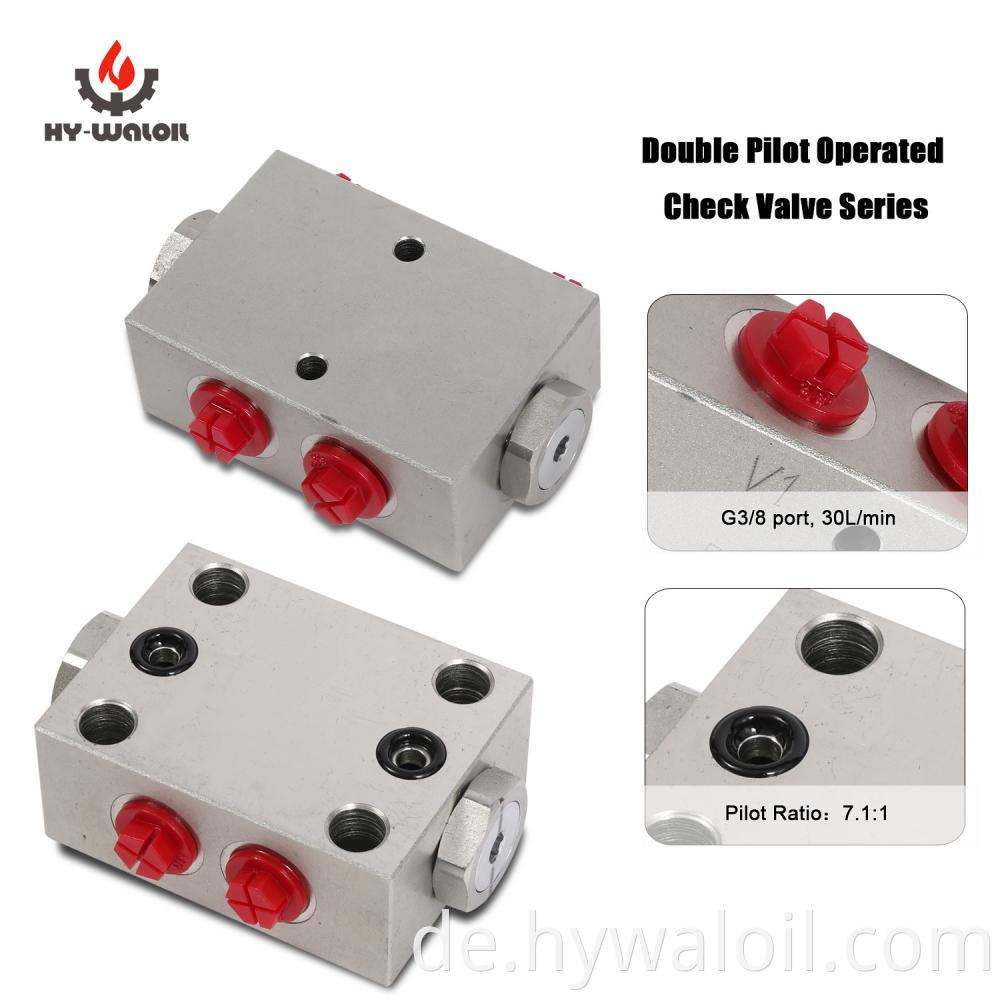 Double Pilot Check Valve